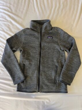 Patagonia Better Sweater Kids M (10) Full Zip, Charcoal Grey